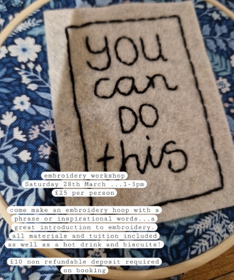 Embroidery Hoop workshop