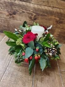 Christmas Candle Arrangment