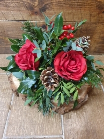 Christmas Grave Posy