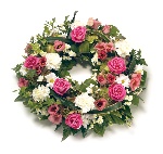 Pink and White Wreath